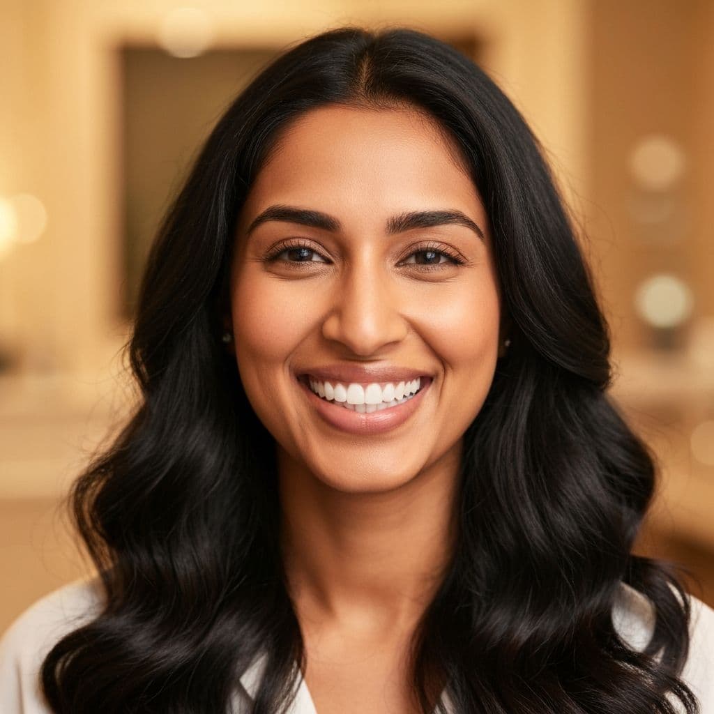 Beautiful smile after cosmetic dentistry